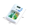 Smart Portable Electronic Pill Box 2 Compartments