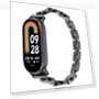 Four-petaled Flower Diamond Bracelet Metal Watch Band for Xiaomi Smart Band 9/8 — Bands, Xiaomi