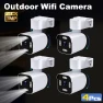 2K HD Outdoor WiFi Cameras for Home Security - 4 Pack