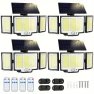 Solar Lights Outdoor, 348 LED Solar Motion Sensor Security Lights, Solar Flood Lights with Remote