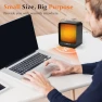 Small Electric Space Heater, 500 Watts High Output with 2 Speeds, Mini Personal Heater for Indoor Use