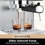 Hot & Cool Espresso Machine with Touch Panel, 20 Bar Italian Pump, CHULUX
