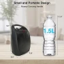Portable Ceramic Space Heater with Fan - 1500W, 200 Sq Ft Coverage, Lutntc