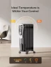 Radiator Heater for Indoor Use with Remote, Thermostat & LED Display, PELONIS