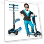 SKIDEE SP2 Kids Scooter – Foldable, LED Wheels, Seat — Push Scooters, SKIDEE