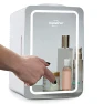 Mini Fridge with Lighted Makeup Mirror - 6L Portable Cooler for Skincare, Koolatron