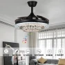 Modern Smart Ceiling Fan with Lights and Bluetooth Speaker, Fandian