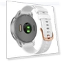 Rose Gold Steel Buckle Silicone Watch Band — Bands, Garmin