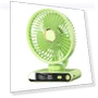 LED Smart Digital Display Desktop Night Light Fan — Portable USB Fans