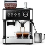 Espresso Machine with Grinder and Milk Frother — Coffee Maker, COWSAR