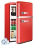 Retro Double Door Fridge with Freezer, Anypro