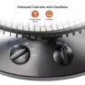 Indoor Dish Space Heater with Oscillation, Comfort Zone
