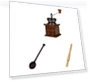 Manual Coffee Mill with Wood Stand Bowl — Electric Blade Coffee Grinders