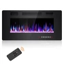 36 Inch Electric Fireplace Insert, Joy Pebble