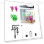 Fish Tank Aquarium LED Smart Square — Hoods, VEVOR