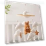 Mobile Bear Velvet Decor with Rotating Bell — Mobiles, kanyueliang