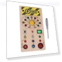 Wooden Board with LED Switches for Voice Broadcast Hand-Eye Coordination — Interactive Learning Devices, Automobile and motorcycle supplies