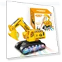 Electric Excavator Toy Robot — Construction Kits, Featured toys