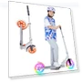Foldable Kick Scooter with Light Wheels — Push Scooters, Rahmory