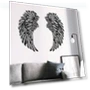 Angel Wings Metal Wall Art with LED Lights — Wall Lighting