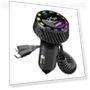 Smart Car Charger with LED Display and RGB Lighting — Chargers, NyPhoenix Auto
