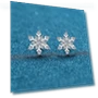 Smart Sensual Silver Earrings with Snowflake — Smart Jewelry, ANENJERY Bijouterie