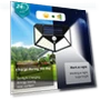 Solar Lights Outdoor 3 Modes Sunlight Powered Waterproof Motion Sensor — Outdoor Security & Flood Lighting, Elegant Living House