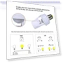 360 Degrees PIR Human Induction Motion Sensor LED Night Lamp — Garden Illumination, Rainbow Rain