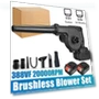1600W 2-in-1 Brushless Wireless Electric Blower for Vacuum Cleaning and Leaf Suction with Dust Collector for Makita 18V... — Leaf Blowers & Vacuums, Toool-Home