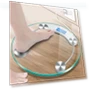 Transparent Round Digital Bathroom Scale — Weight Management Tools, Refreshing Home