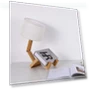 Creative Wooden Desk Lamp with Robot — Bedside & Table
