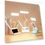 LED Desk Lamp with Pen Storage — Study & Desk Lighting, JM