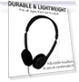 Bulk Classroom Student Headphones — In-Ear Headphones, Maeline