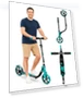 Adult Scooter with Big Wheels — Push Scooters, LEEYV