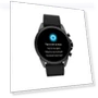 Stainless Steel and Silicone Touchscreen Smart Watch — Smartwatches, Fossil