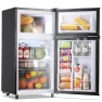 Mini Fridge with Freezer Two Doors Compact Refrigerator, WANAI