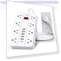 Flat Plug Extension Cord Surge Protector — Power Solutions & Surge Protection, HUNIAN
