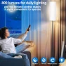 Modern LED Floor Lamp with Remote Control, Qaubauyt