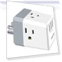 USB Wall Charger and Extender with 3-Way Splitter — Multi-Outlets