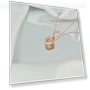 Smart Double Necklace with Peach Heart — Smart Jewelry, Commodity Jewel