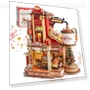3D Puzzle Wooden Music Box With LED — Wood, Robotime