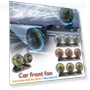 Car Fan with 3 Adjustable Heads — Portable Cooling Solutions, HOME-Auto-001