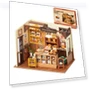 Miniature Dollhouse Kit with LED Light — Doll Crafting, Robotime