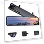 Super Large Front and Rear Mirror Dash Cam — Rearview Cameras for Cars, SAMURAI STYLE
