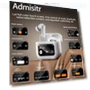 Bluetooth Headphones with LCD Display and Noise Cancellation — Over-Ear Headphones, Admisitr