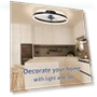 Ultra-thin LED Ceiling Fan with Light — Ceiling Fan Lighting Solutions, Seahorse Home