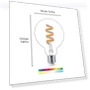 Amber and Full Color Vintage Edison LED Light Bulb — Incandescent, Philips