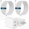 PD Dual USB C Charger Block with 10FT Woven Cable, Shenzhen Huangyingjia Technology Co., Ltd.