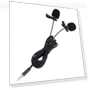Dual Head Lapel Tie Clip Microphone — Microphones, DIYelecs
