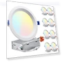 8-Pack 6 Inch Slim LED Recessed Lighting — Recessed Lighting, TORCHSTAR